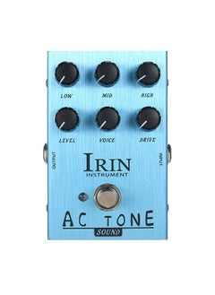 Mini Guitar Effect Pedal VOX AC30 Speaker Simulator Cabinet Simulator Guitar Effector Pedal Speaker Simulation for Guitar Bass - California Sound (Light Blue)