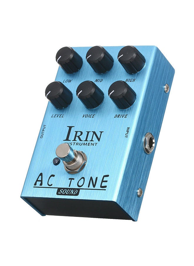 IRIN - Mini Guitar Effect Pedal VOX AC30 Speaker Simulator Cabinet Simulator Guitar Effector Pedal Speaker Simulation for Guitar Bass - California Sound (Light Blue) - Image 1