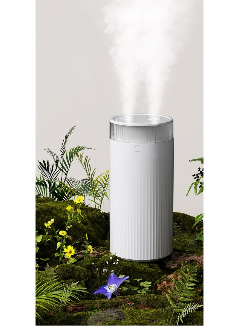 باندا مرطب بالموجات فوق الصوتية للعلاج بالروائح، رذاذ نانوي فعال لتغطية الترطيب 300 قدم مربع، سعة 1.25 لتر لمقاومة تلوث المياه، الترطيب في أي وقت وفي أي مكان، تشغيل صامت، رذاذ مزدوج الفم، حجم رذاذ ثلاثي السرعات، ضوء ليلي، ضوء جو دافئ، مناسب لسيناريوهات مختلفة - Image 2