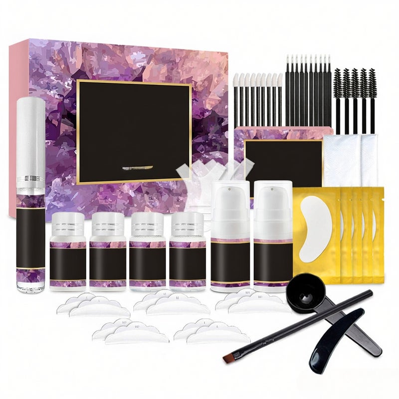 Eyelash & Brow Lift Set Eyelash Perm Kit Semi-Permanent Eyelash Lash Extensions Lash Curling Perming Wave Lash Lifting Kit for Beauty Salon - Image 1