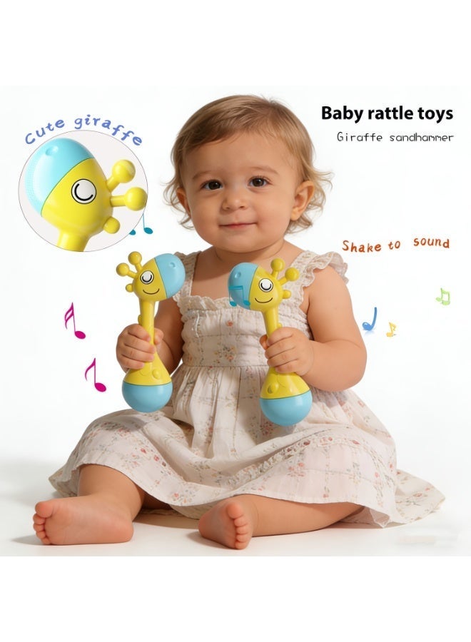 Essential Nursery Set (0–12 Months): Includes Engaging Educational Toys And A Cute Handheld Rattle Featuring Vibrant Animal Designs, Helping To Boost Motor Skills And Hand-Eye Coordination (2-Piece Set). - Image 3