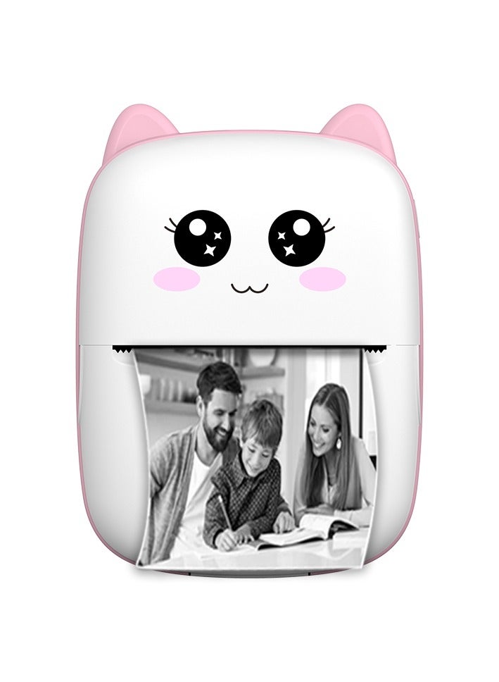 Arabest Portable Mini Pocket Wireless Bluetooth Thermal Printer with 13 Rolls Paper for Android iOS Smartphone, Inkless Printing Gift for Label Receipt Photo Notes Study Home Office. - Image 1