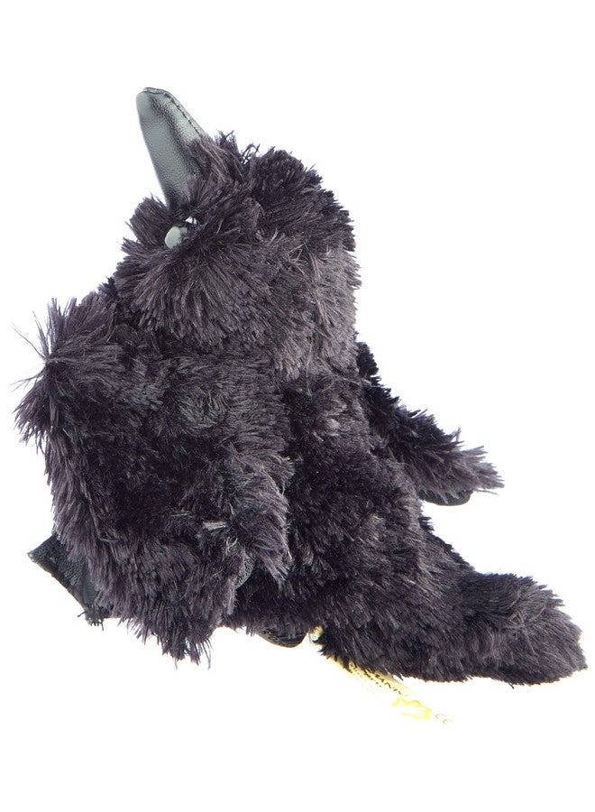 Folkmanis Mini Raven Finger Puppet, Multicolor (2698) - Image 2