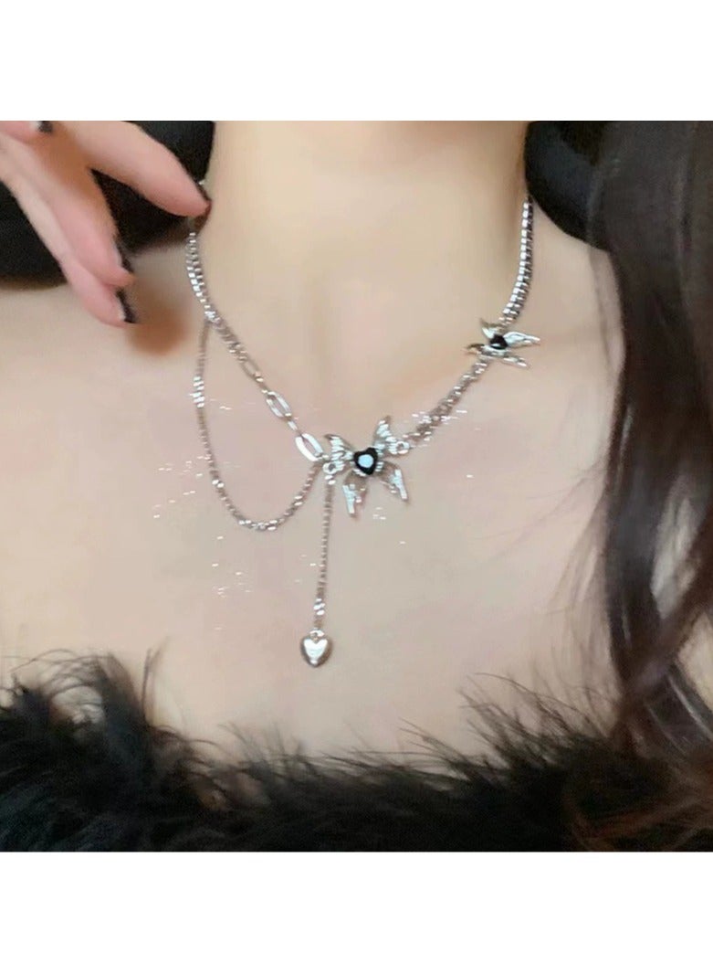 Goolsky Butterfly Tassel Necklace for Women – New Elegant Lightweight Luxury Design, Boutique Autumn Sweater Chain  - Image 2