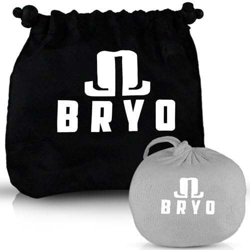 BRYO Chalk Ball 3 oz with Storage Bag - Premium Chalk for Rock Climbing, Weightlifting, Gymnastics, Crossfit & More - Mess Free Gym Chalk with Refillable Sock - Natural Drying Formula - Image 1