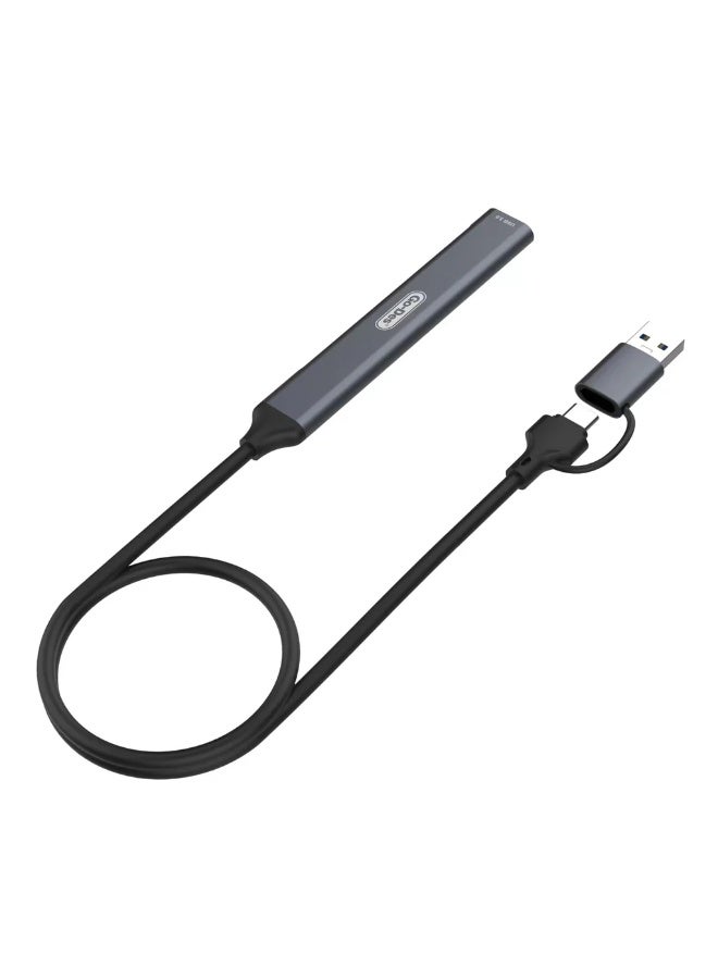Go DESI Go-Des 7-in-2 USB Hub Docking Station – High-Speed 7 Ports USB 3.0/2.0 Type-C Adapter for Laptop & PC – Multiport Cable Adapter for Data Transfer & Charging - Image 2