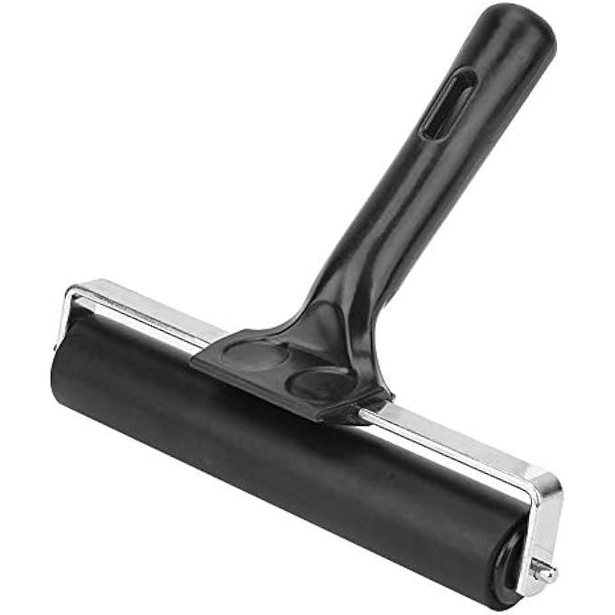 RUBBER ROLLER, 15CM BRAYER INK ROLLER FOR LINEN PRINTING, ARTISTIC INK PAINTING ROLLER TOOL FOR WALLPAPER AND CRAFTS - Image 2