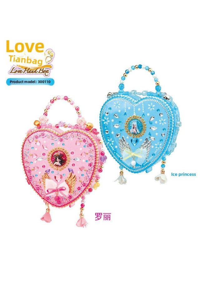 Ye Luoli Love Handbag Ice Princess Satchel Backpack Girls Creative Handmade Toys-Color:Luo Li Shine Bag - Image 2