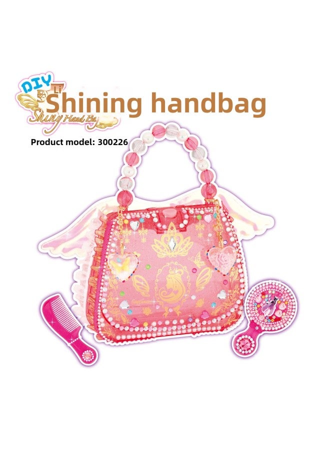 Ye Luoli Love Handbag Ice Princess Satchel Backpack Girls Creative Handmade Toys-Color:Luo Li Shine Bag - Image 1