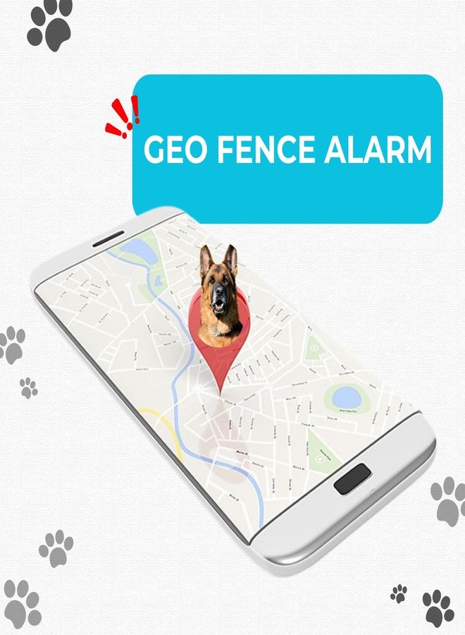 جهاز تتبع الحيوانات الأليفة الذكي FETACA بتقنية 4G مع نظام تحديد المواقع العالمي (GPS) واشتراك مجاني لمدة 12 شهرًا في شريحة بيانات 4G وتطبيق للكلاب والقطط البالغة والحيوانات الأخرى | تتبع فوري مع تحديد الموقع الجغرافي والتنبيهات | تصميم خفيف الوزن - Image 2