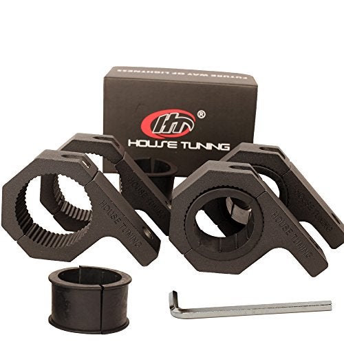 HOUSE TUNING Roll Bar Clamps (2.25" - Pack 4), 2 1/4" Roll Bar Mounts, LED Light Mount Clamp - Image 1