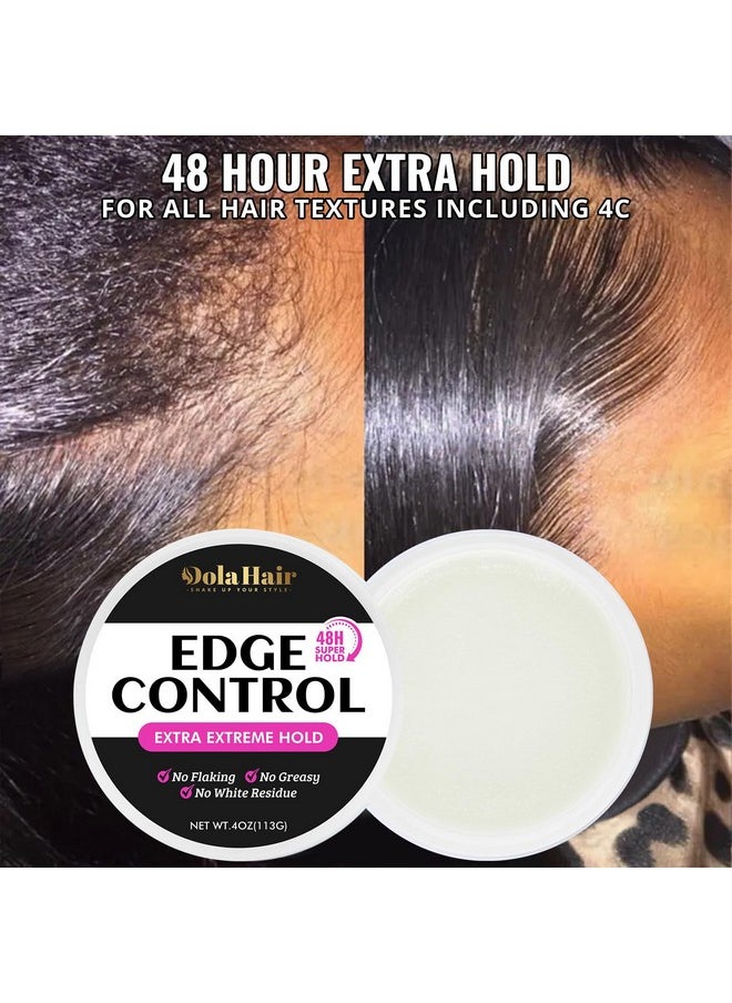 Dolahair - Edge Control For Black Hair 4C Extreme Strong Hold Nongreasy Edge Effect 48 Hour Edge Tamer For Baby Hair Extra Mega Hold True Edge Control Edge Effect Edge Control For Black Natural Hair - Image 1