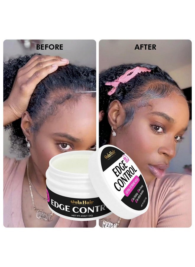 Dolahair - Edge Control For Black Hair 4C Extreme Strong Hold Nongreasy Edge Effect 48 Hour Edge Tamer For Baby Hair Extra Mega Hold True Edge Control Edge Effect Edge Control For Black Natural Hair - Image 1