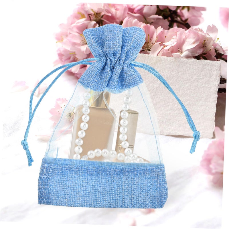Fine Mesh Drawstring Bags 10pcs For Dried Flowers Lavender Sachet Jewelry Spices Storage - Image 5