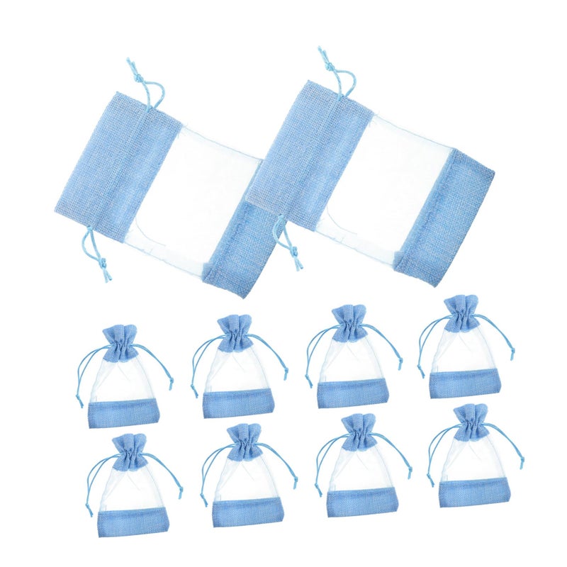 Fine Mesh Drawstring Bags 10pcs For Dried Flowers Lavender Sachet Jewelry Spices Storage - Image 2