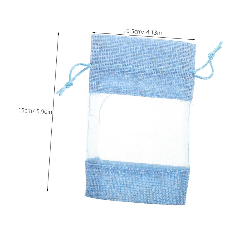 Fine Mesh Drawstring Bags 10pcs For Dried Flowers Lavender Sachet Jewelry Spices Storage - Image 3