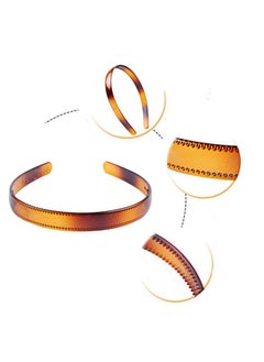 Fodattm Fodattm Set of 2 Women Hard Plastic Headband Hair Hoop Black and Brown High-grade Headwear Hairband (Style B#)  - Image 3