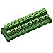 Electronics-Salon DIN Rail Mount Pluggable 12x2 Position 10A / 300V Screw Terminal Block Distribution Module. (Top Wire - Image 2