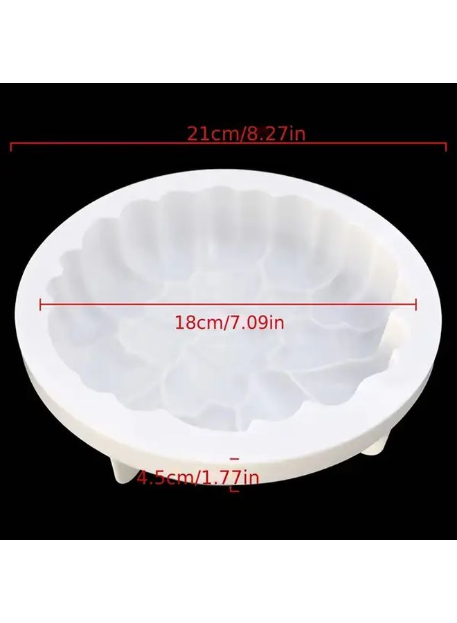 Romantic Heart Shaped Cake Mold Silicone Baking Tray Easy Demolding Kitchen Accessory for Christmas Halloween Festival - Image 2