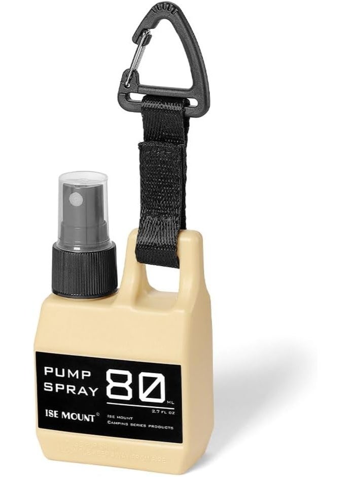 زجاجة رش 80 مل للتخييم والمشي لمسافات طويلة، زجاجة رش محمولة للسفر، زجاجة صغيرة قابلة للتوصيل، زجاجة رش من نوع الضغط - Image 1