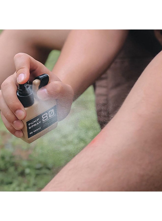 زجاجة رش 80 مل للتخييم والمشي لمسافات طويلة، زجاجة رش محمولة للسفر، زجاجة صغيرة قابلة للتوصيل، زجاجة رش من نوع الضغط - Image 3