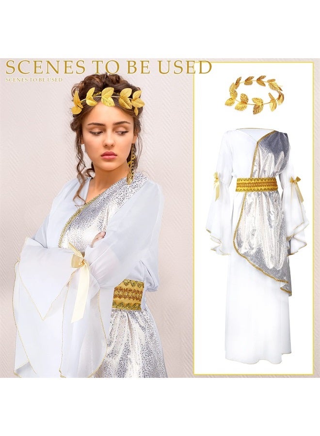 Geyoga 2 Pcs Women's Toga Costume, Include Greek Dress and Roman Crown Leaf Wreath (2X-Large) - Image 5