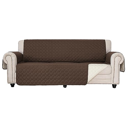 RBSC Home RBSC Home Sofa Covers Washable Waterproof Sofa Covers for Dogs Couch Loveseat and Large Sofas Pets Brown 68 