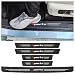Turcee 5PCS Car Door Sill ProtectorCarbon Fiber Sport ThresholdRear Bumper Guard Sticker Door Edge Protection DecorateInterior Accessories SelfAdhesive AntiScratch WaterpoorWhite sport5Pcs - Image 2