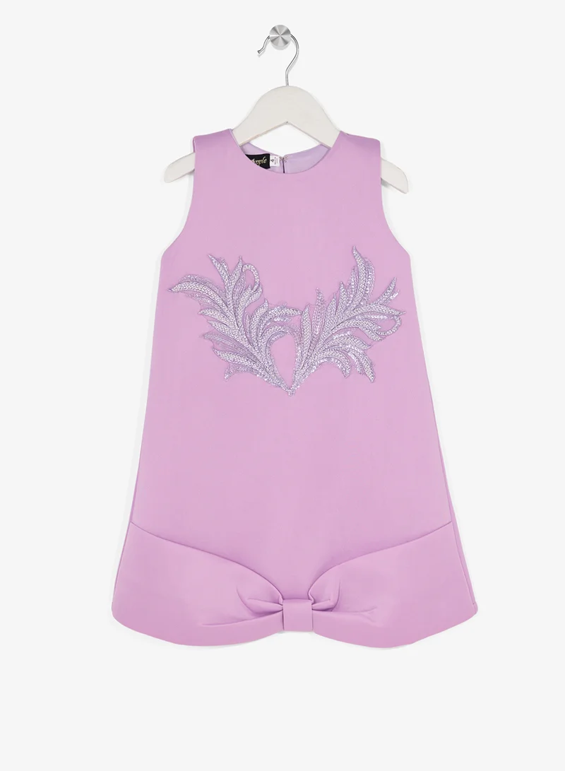 Little Golden Apple Little Cut Sleeves With Bow Design