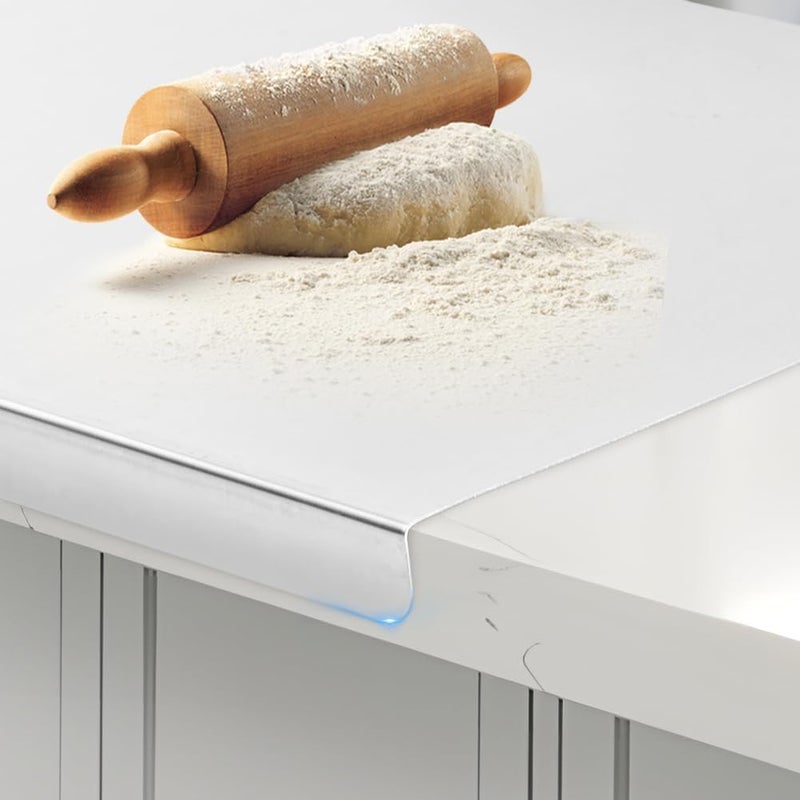 GO Store Premium (35 X 30 CM) StainlessSteel Countertop Chopping Board for Kitchen, Food-Grade Stainless Steel, Ideal for Vegetables, Fruits, Meat, Baking, Non-Slip, Anti-Bacterial - Image 5