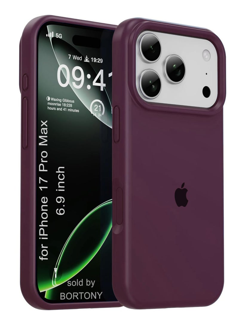iPhone 17 Pro Max Case Liquid Soft Silicone iPhone 17 Pro Max Cover Anti Scratch with Inside Microfiber Lining Shockproof Protective Phone Case for iPhone 17 Pro Max - Image 1
