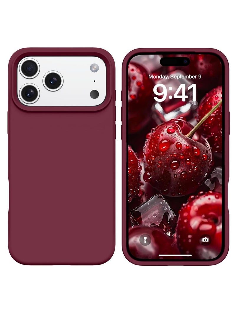 iPhone 17 Pro Max Cover Liquid Soft Silicone iPhone 17 Pro Max Case Anti Scratch with Inside Microfiber Lining Shockproof Protective Phone Case for iPhone 17 Pro Max - Image 1