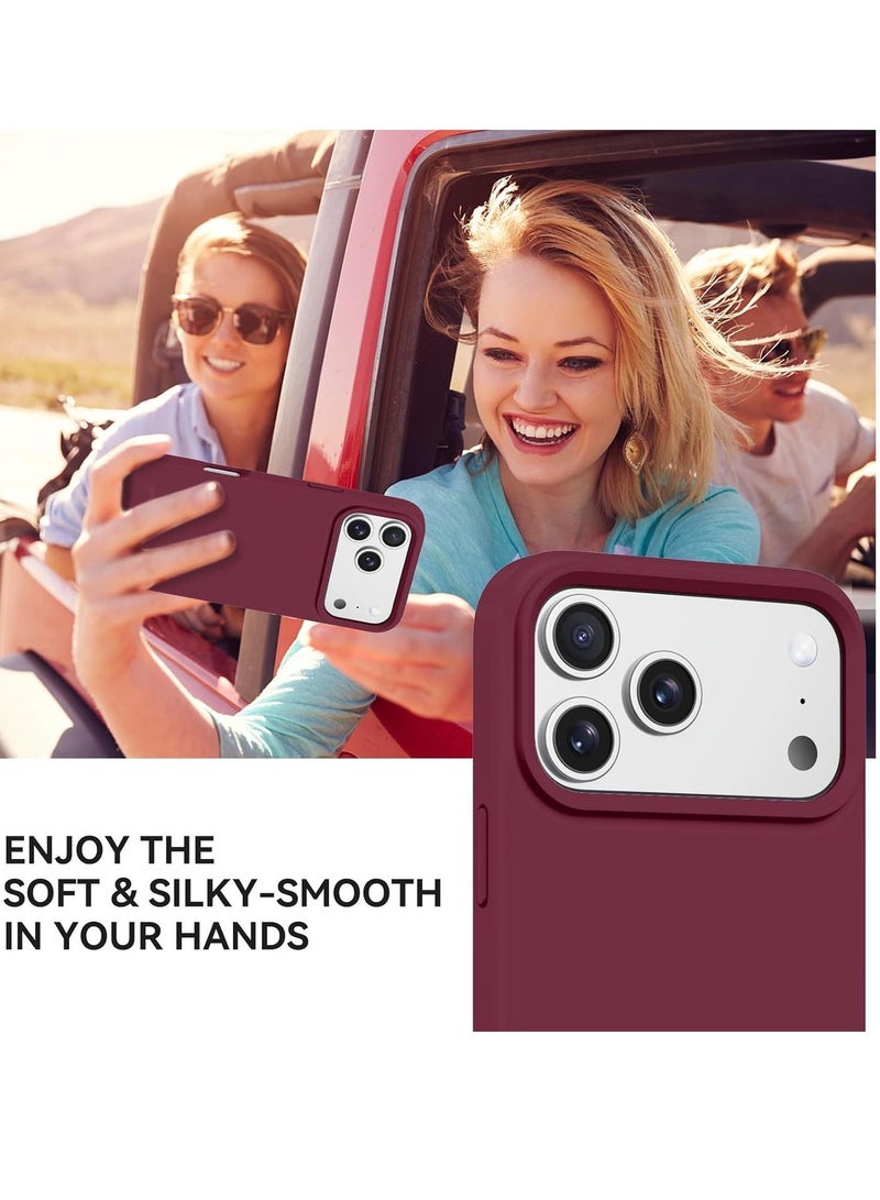 iPhone 17 Pro Max Cover Liquid Soft Silicone iPhone 17 Pro Max Case Anti Scratch with Inside Microfiber Lining Shockproof Protective Phone Case for iPhone 17 Pro Max - Image 4