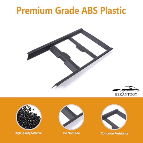 Bekantogy Center Consoles Panel Trim Cover Compatible with Land Rover Defender 90 110 130 2025+ Cup Holder Mouldings Trim Console Anti-Scratch Panel Frame Decorative Sticker Protection (Matte Black) - Image 4