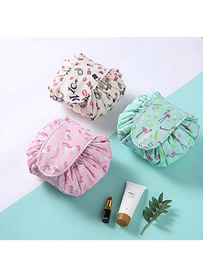 Cluemart? Waterproof Cosmetic Bags Makeup Bag Travel Barrel Cases Kit Organizer Bathroom Storage Carry Case Toiletry Bags Multifunctional Bucket Toiletry Bag Polyester - Image 1