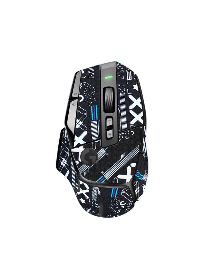 Anti-slip G502x Mouse Pad Wired Wireless Special Sweat-absorbent Slip-resistant Style Sticker Lizard Skin Design-Color:HZ-B-XX [full Package]] - Image 1
