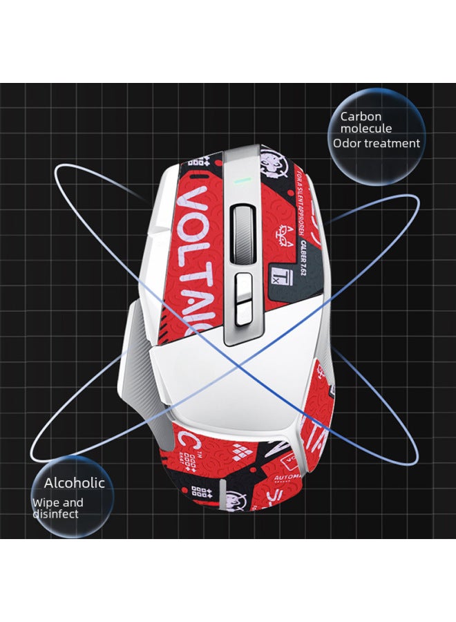 Anti-slip G502x Mouse Pad Wired Wireless Special Sweat-absorbent Slip-resistant Style Sticker Lizard Skin Design-Color:HZ-B-XX [full Package]] - Image 5