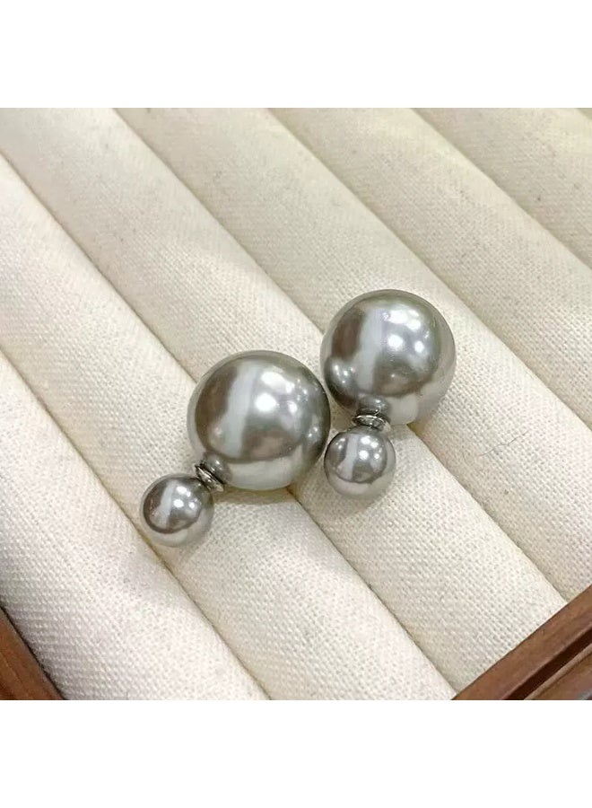 Goolsky Versatile Pearl Drop Earrings for Women – S925 Silver Post, Elegant Light Luxury Studs - Image 2