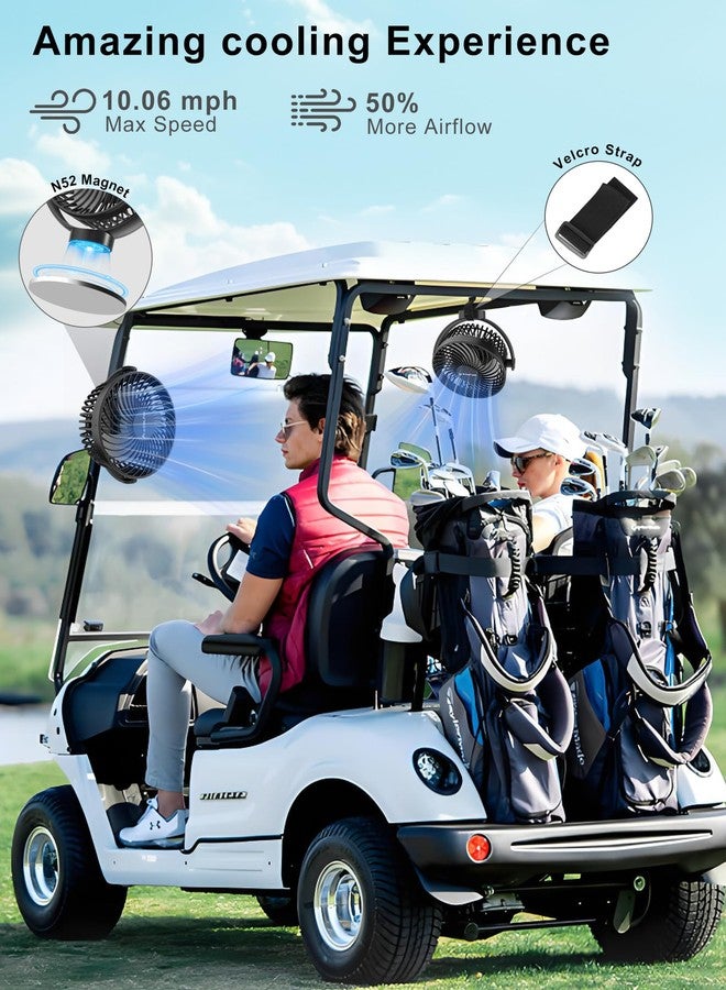 MAGOLFIN 6 Inch Golf Cart Fan - Image 4