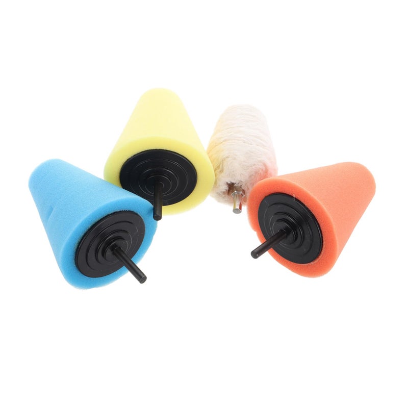 ABOOFAN 4Pcs Cone Sponge Buffing Pads For Car Wheel Polishing Drill Detail Kit - Image 2