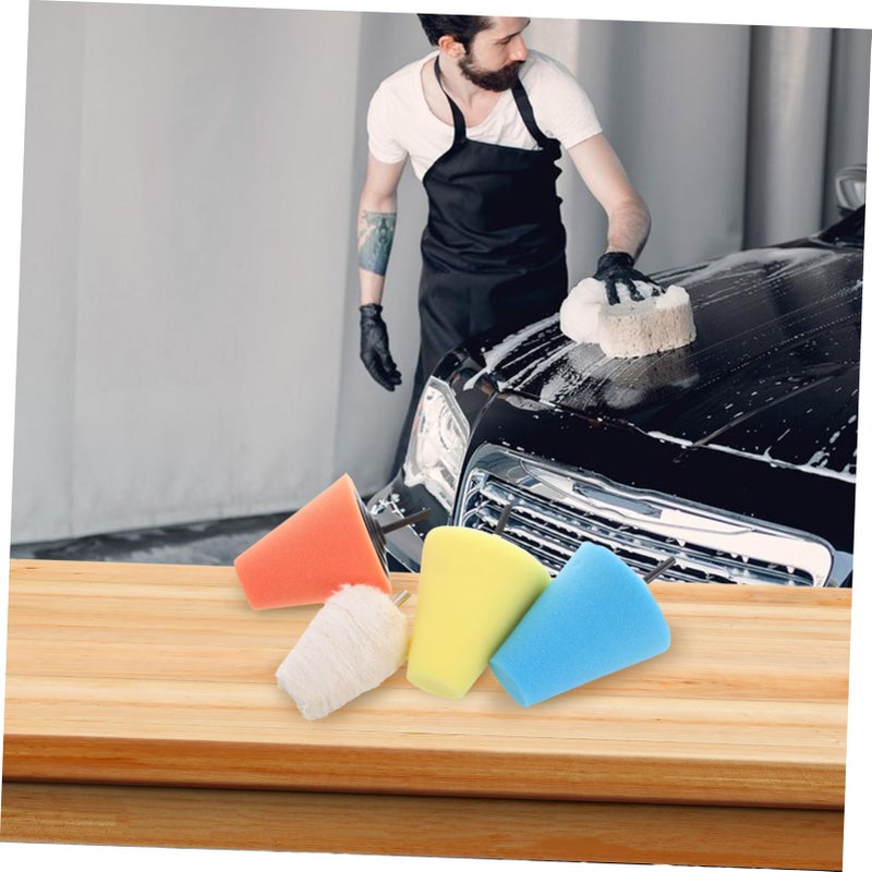 ABOOFAN 4Pcs Cone Sponge Buffing Pads For Car Wheel Polishing Drill Detail Kit - Image 5