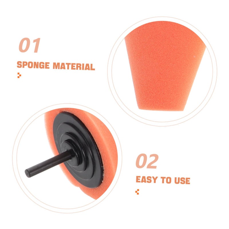 ABOOFAN 4Pcs Cone Sponge Buffing Pads For Car Wheel Polishing Drill Detail Kit - Image 4