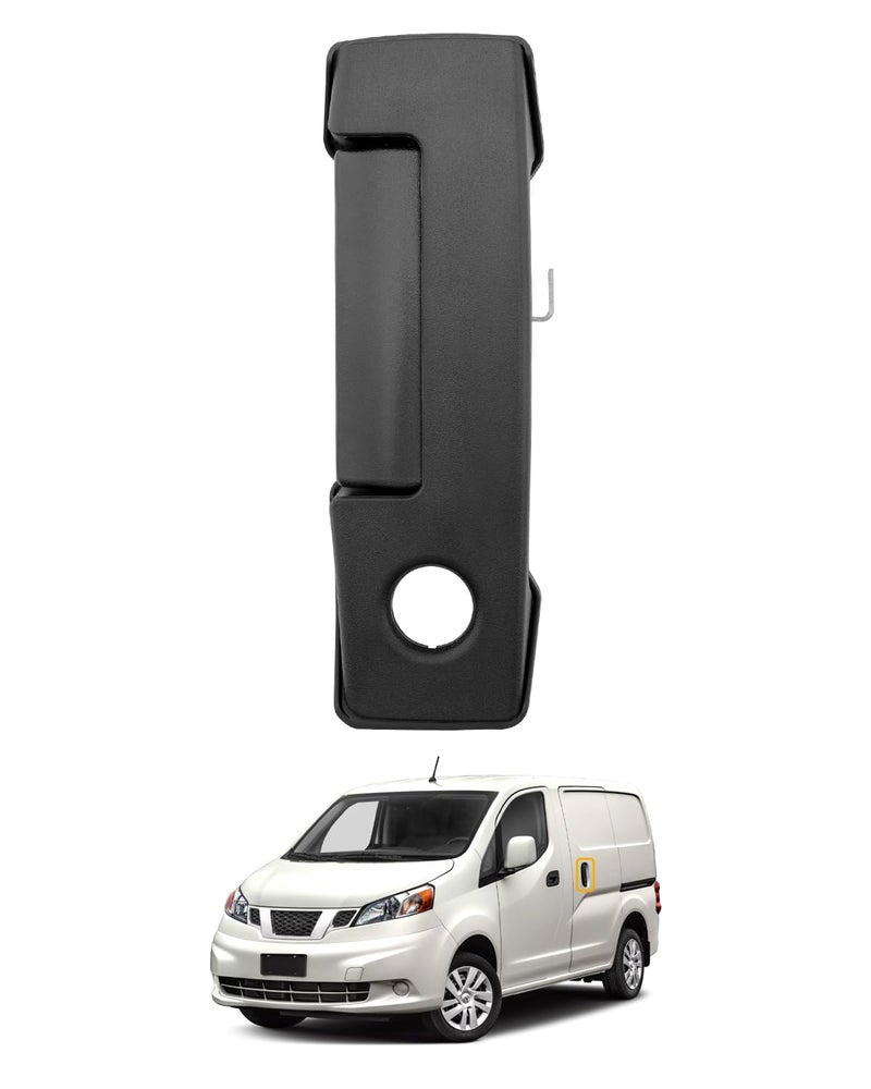 Gledewen Driver Sliding Door Handle Compatible with 20132021 Nissan NV200 20152018 Chevy City Express Exterior Rear Left Side w Keyhole Replace 826073LM0B 157619 Sliding Outer Door Hanlde Part - Image 2