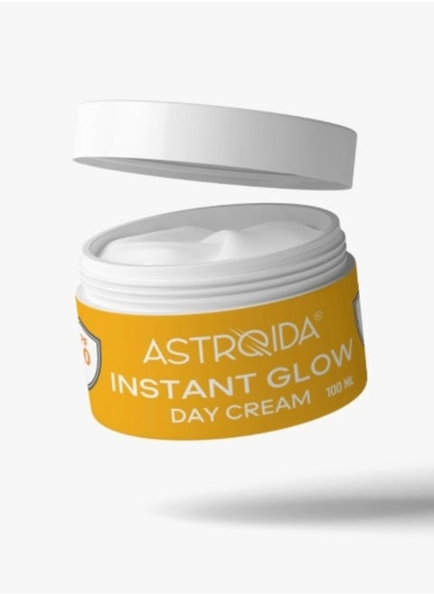 Astroida Instant Glow Day Cream 100ml  SPF 50 Enriched with Sodium Hyaluronate
