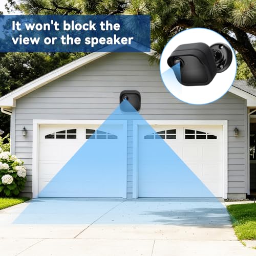 CXVKML Silicone Case Cover for Blink Outdoor 4/2K+, Weatherproof Silicone Cover Skin Provides Full Camera Protection, for All-New Blink Outdoor 4 Home Security Camera (Black) - Image 2