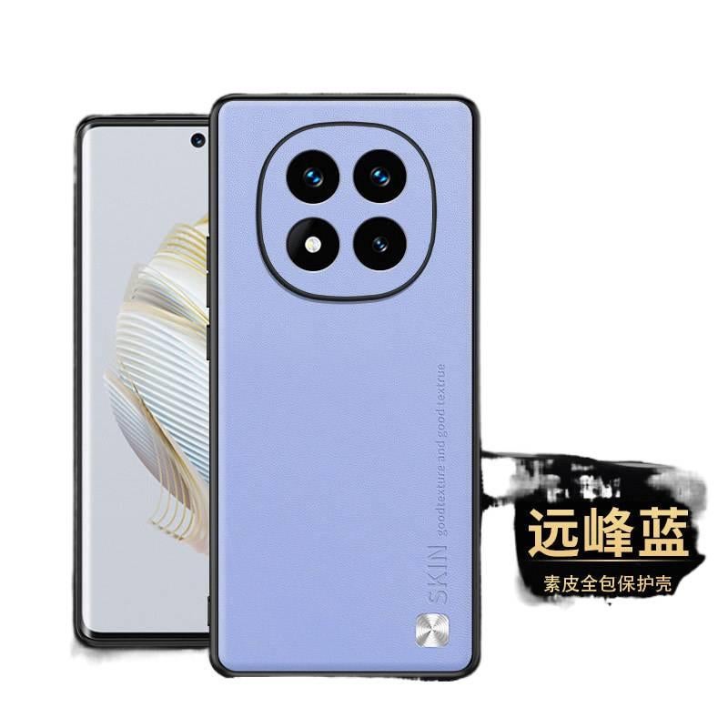 MS Leather Texture Protective Case for Redmi Note 13 Pro with Shockproof and Drop Protection plus Shockproof plus Anti-Fingerprint plus Full Coverage in Purple - Image 1