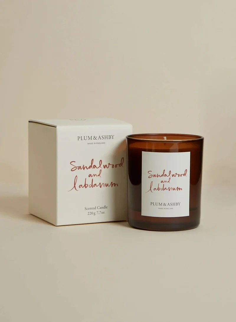 Plum & Ashby Sandalwood & Labdanum Candle
