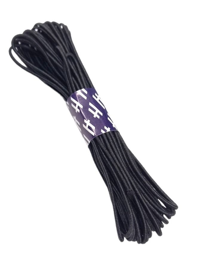 Hemline 4.5-Meter Narrow Elastic Cord Used For Beading And Clothing Black Colour - Image 2