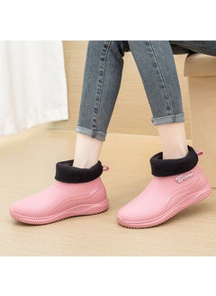 Generic 2023 Winter Couple Warm Rain Boots Unisex Detachable8815 pink [Cotton added]] 8815 pink [Cotton added]] 