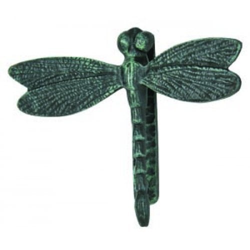 GSM Large Cast Iron Dragonfly Door Knocker with Verdigris Finish, Green, 8Lx7Tx2.2W - Image 1